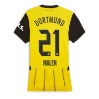 Zenski Nogometni Dres Borussia Dortmund Donyell Malen #21 Domaci 2024-25 Kratak Rukav